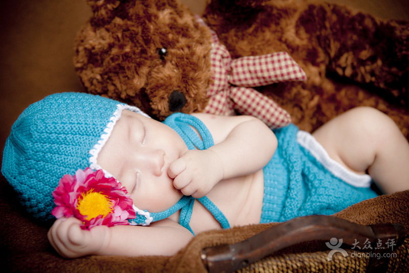 蔚蓝海岸蓝精灵韩式儿童摄影 镜头下的“小睡美人”
